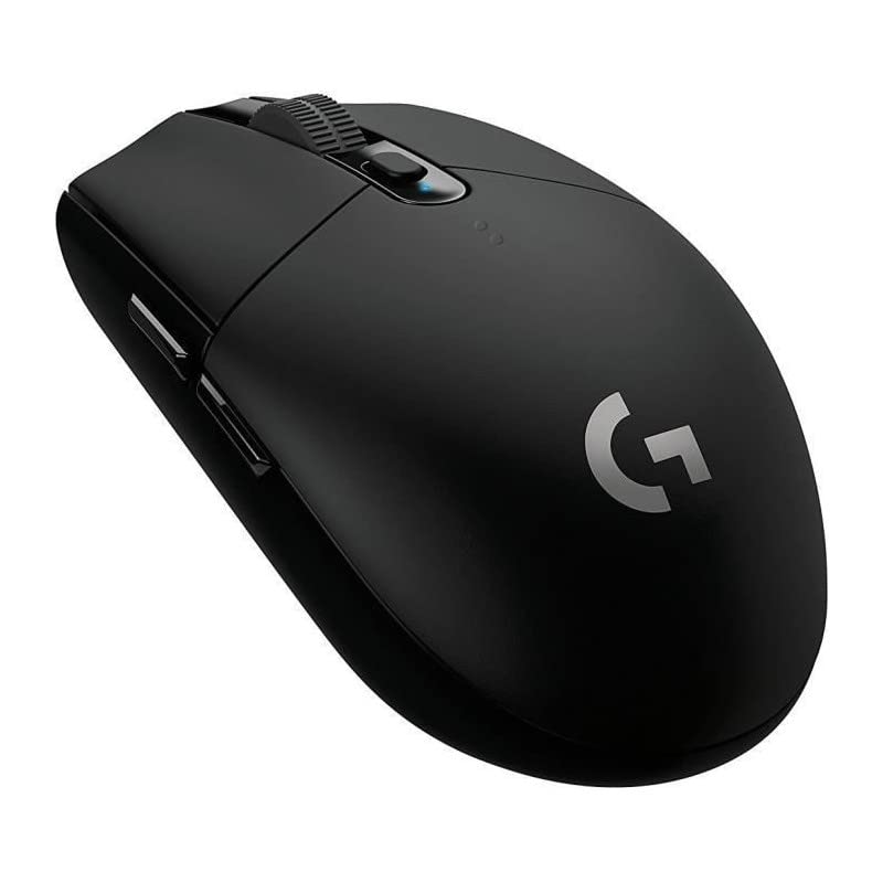 Logitech G305 LIGHTSPEED trådlös spelmus, HERO-sensor, 12 000 DPI, lätt, 6 programmerbara knappar, 250 timmars batteri, inbyggt minne, kompatibel med PC, Mac - Svart