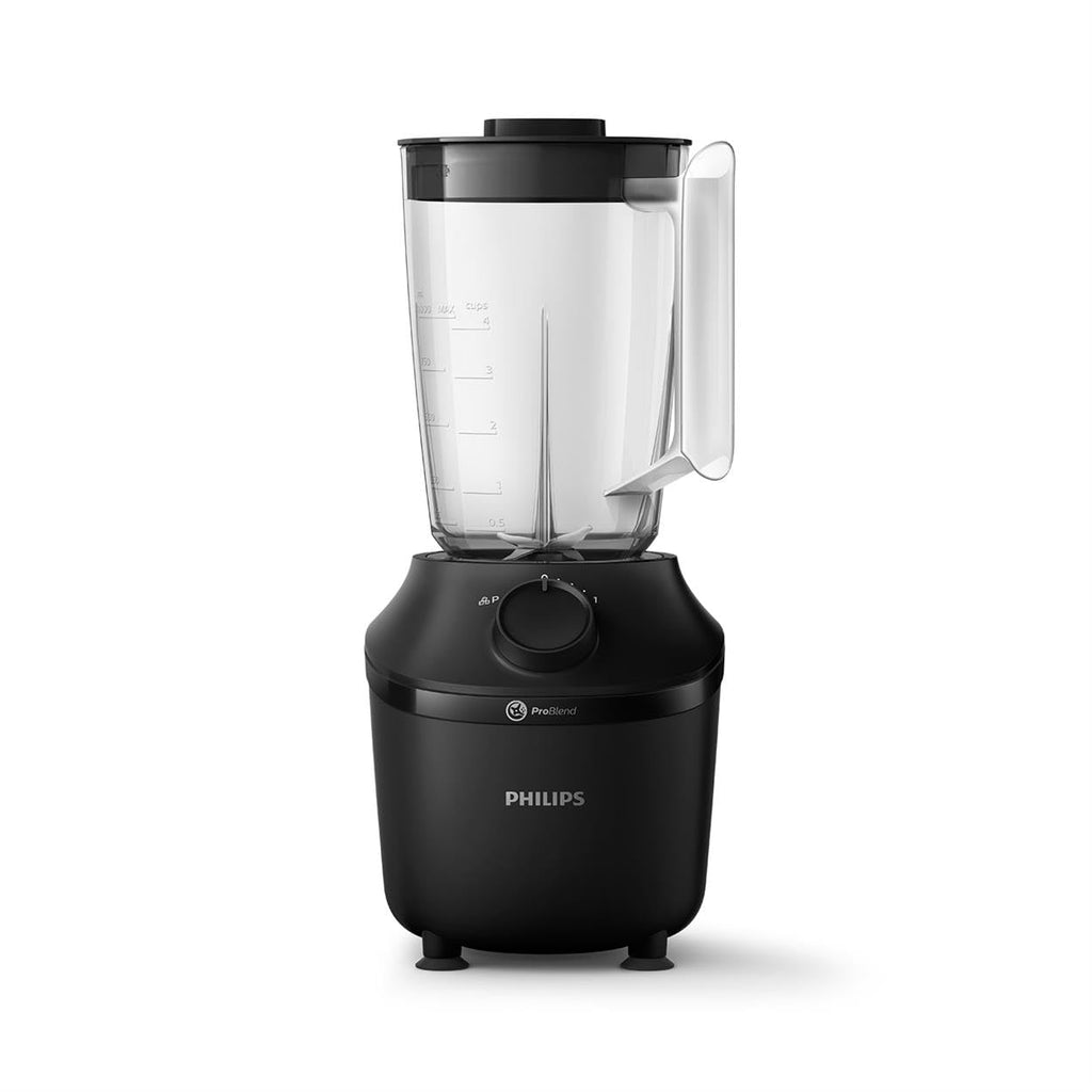Philips 3000-serien Mixer - ProBlend-system, 450 W motor, 1,9 l kapacitet, Pulsfunktion, Krossar is på 45 sekunder, Rostfria blad, Plastkanna, Lätt att rengöra, HomeID-app (HR2041/41)