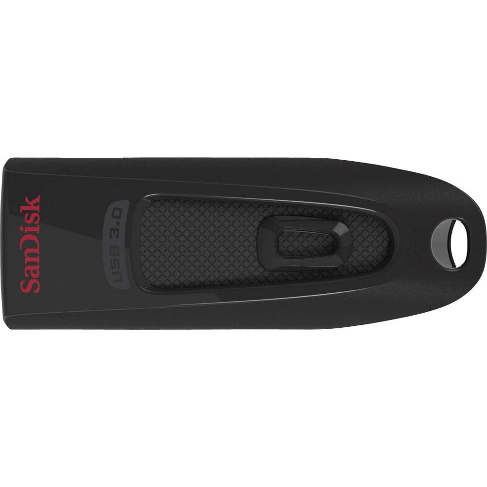 SanDisk 64GB Ultra USB Flash Drive USB 3.0 Up to 130 MB/s Read, Black, (Pack of 1)