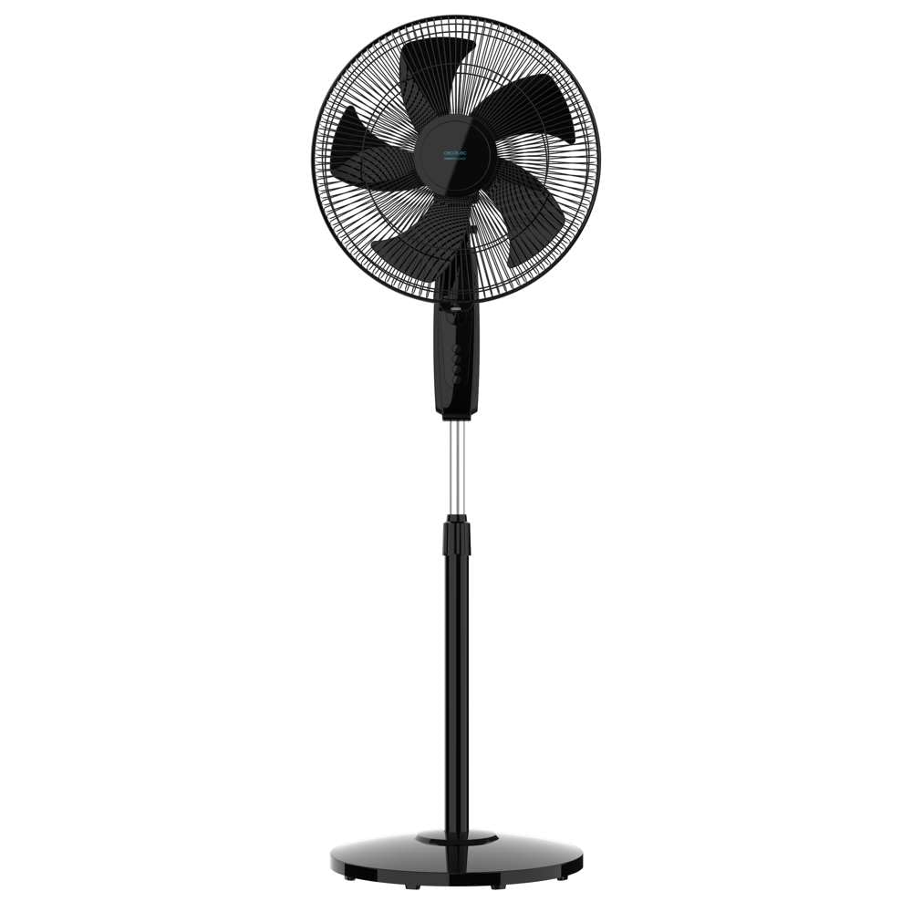 Cecotec Piedestalfläktar EnergySilence 515 MaxFlow Black - 45 W, Diameter 40 Cm, 5 Blad, 1 Timmes Timer, 3 Hastigheter Och Automatisk Oscillation, Höjdjusterbar Upp Till 135 Cm