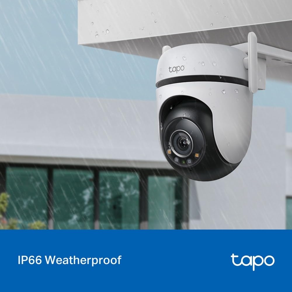 Tapo C520WS 360° utomhus WiFi-övervakningskamera 2K 4MP QHD Starlight-färgnattsyn AI-detektering rörelsespårning IP66