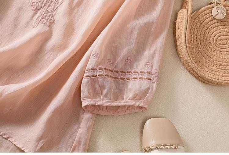 Co Ord Set för kvinnor sommar rund hals 3/4 ärm toppar och hög elastisk midja breda ben byxor linnebyxor passar två delar bomull linne set strandkläder sommar hemkläder set