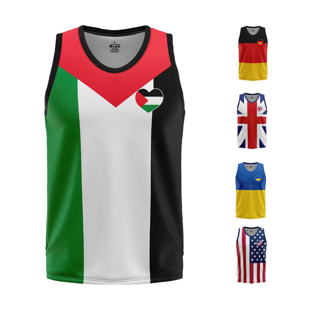 Herrlinne – Pride och Regnbågslinne, Love Parade Sommar Ärmlöst Linne, Festival och Utomhusaktiviteter, 100% Polyester, Stretch