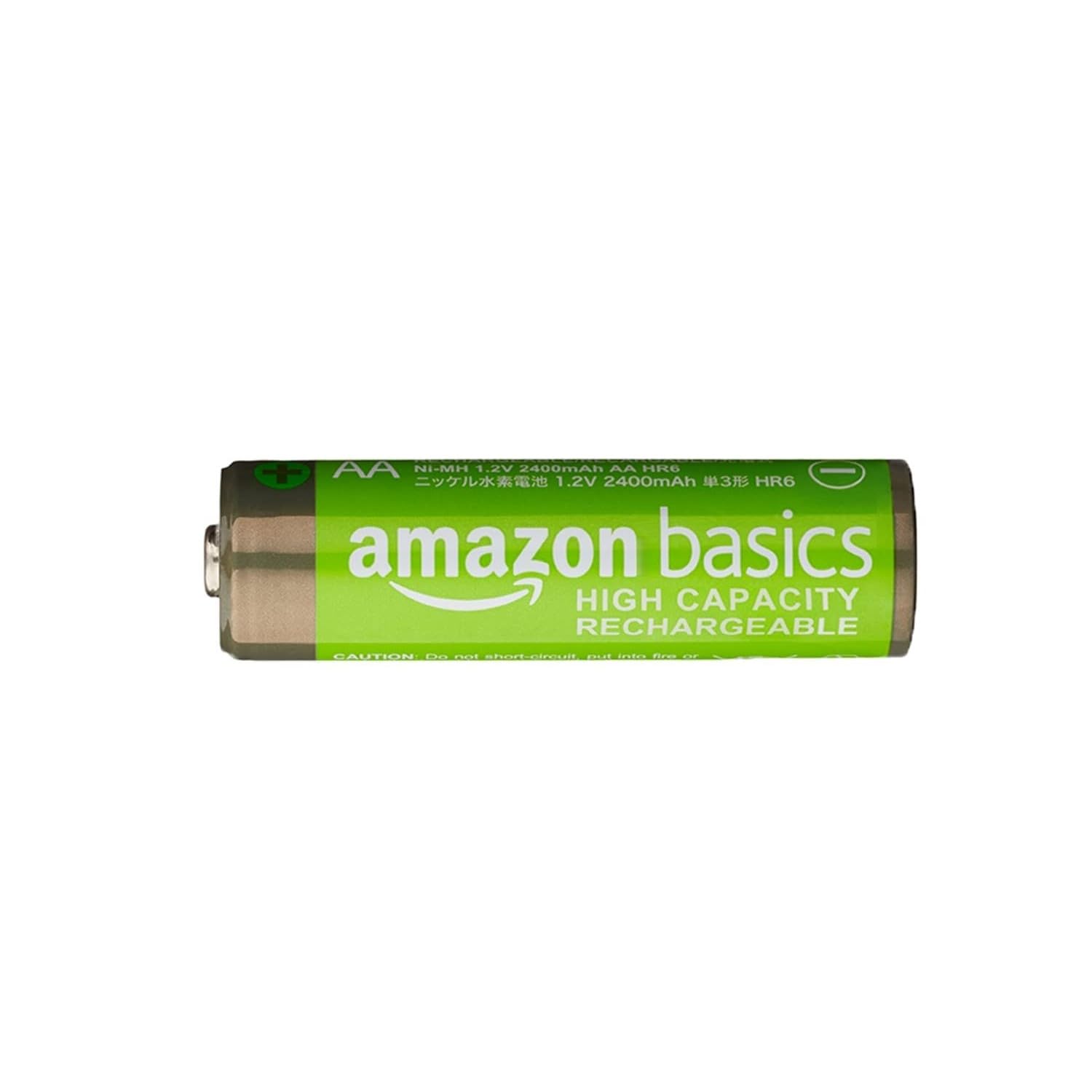 Amazon basics AA-batterier med hög kapacitet, uppladdningsbara, 2 400 mAh, NiMh, förladdade, 16 stycken