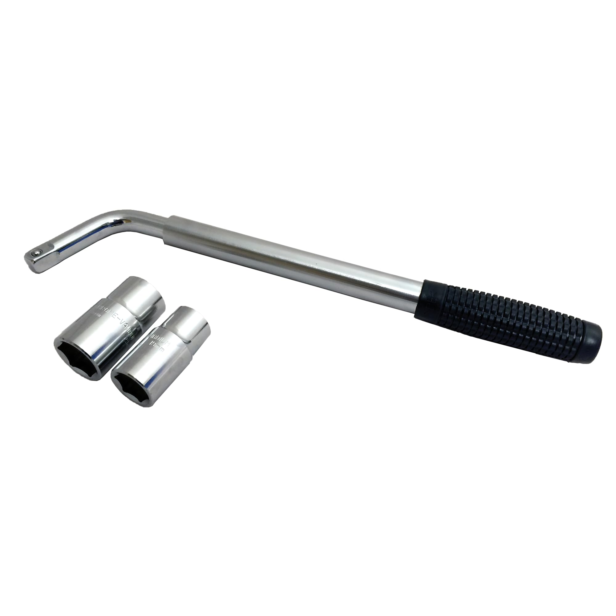 Sakura SS5324 Bilhjulstag/skiftnyckel - utdragbart handtag - uttagsstorlekar 17 mm, 19 mm, 21 mm, 23 mm - Passar alla standardfordon