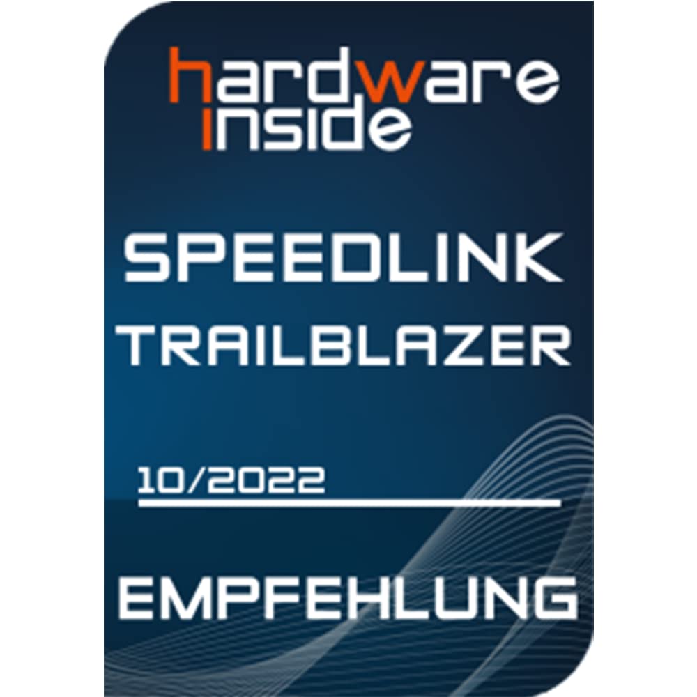 Speedlink TRAILBLAZER Racing Wheel – ratt för PS3/PS4, Xbox Series X/S/One, Nintendo Switch och PC, växlingspaddlar och växelspak, justerbara pedaler, svart-röd