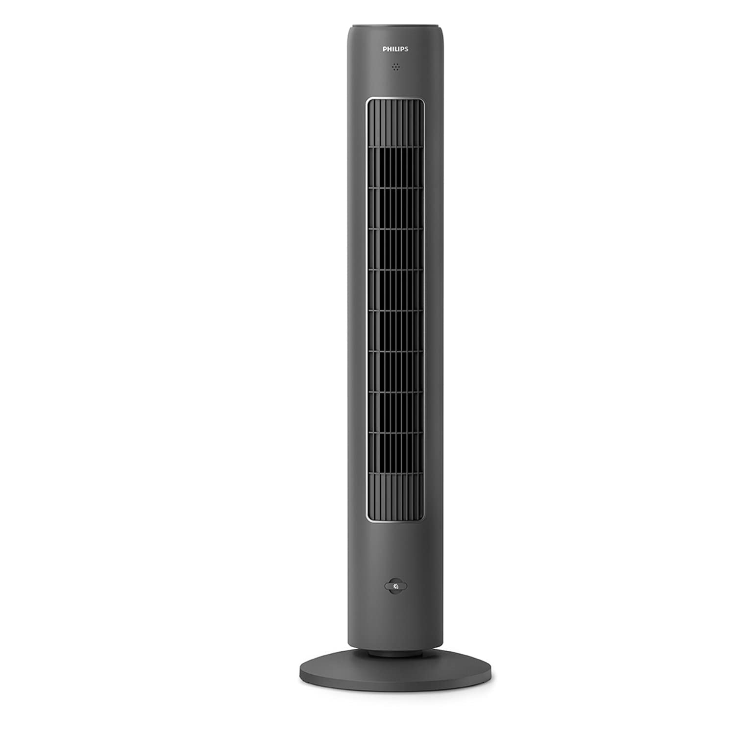 Philips tornfläkt 5000 Series oscillerande torn 105 cm, fjärrkontroll, timer, 3 hastigheter, 3 lägen, 40 W, kraftfullt men tyst luftflöde, lämplig för aromaterapi, mörkgrå (CX5535/11)