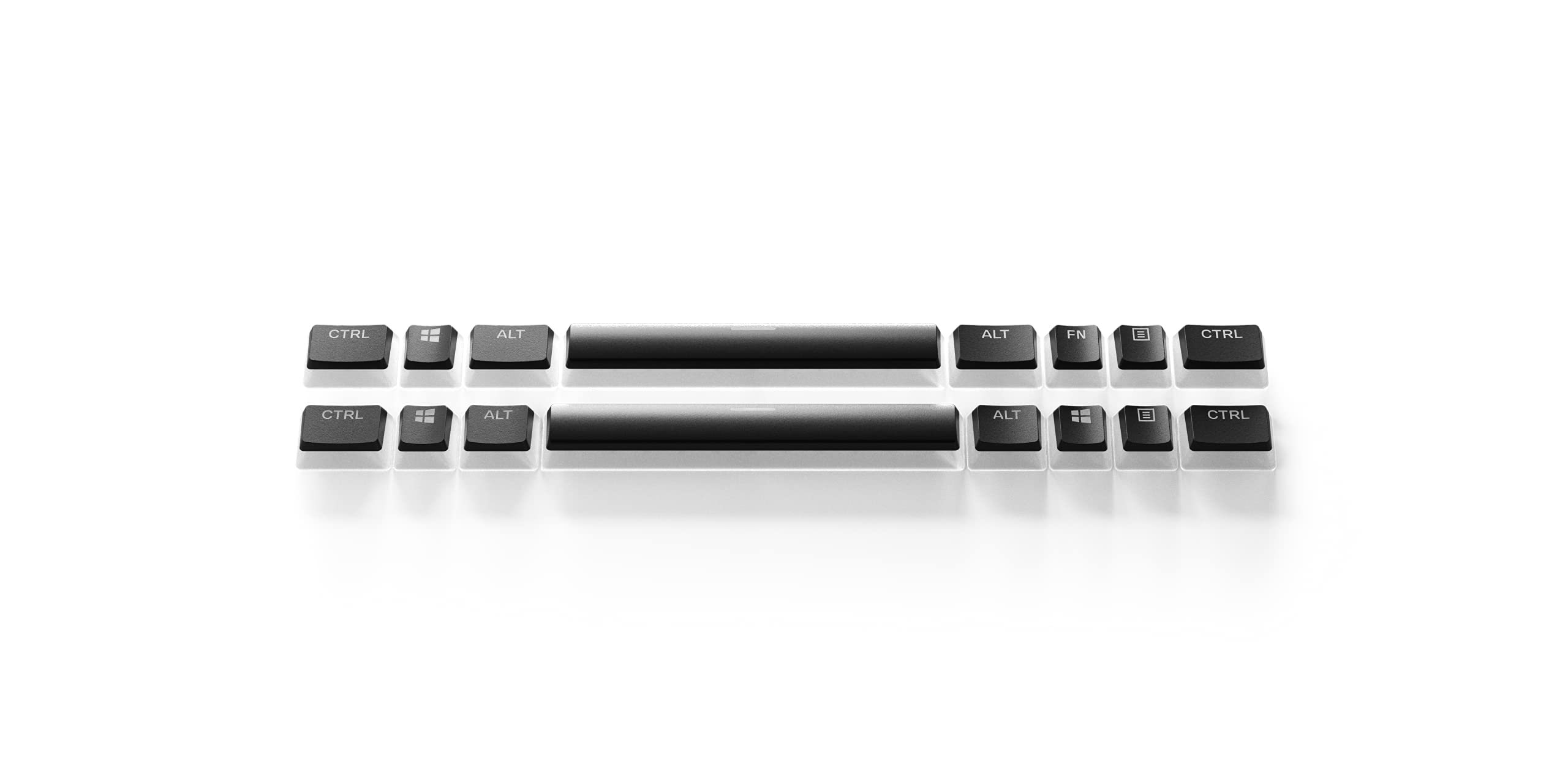 SteelSeries PrismCaps – Double Shot Pudding-style Keycaps – hållbar PBT-termoplast – kompatibel med de flesta mekaniska tangentbord – MX-stammar – svart (US Layout