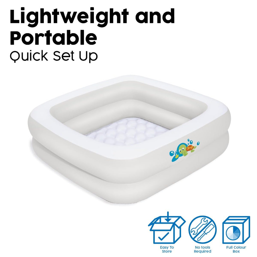 Bestway 51116 Barnpool, Vit, 86 x 86 x 25 cm