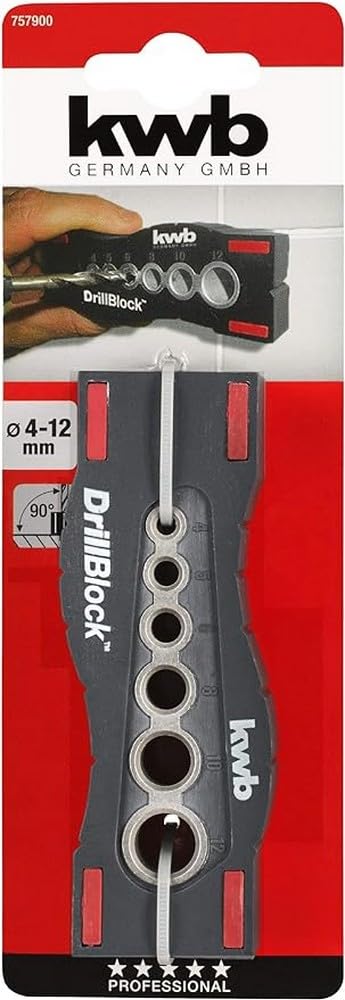 kwb 757900 Borrblock, Svart, 4-12 mm