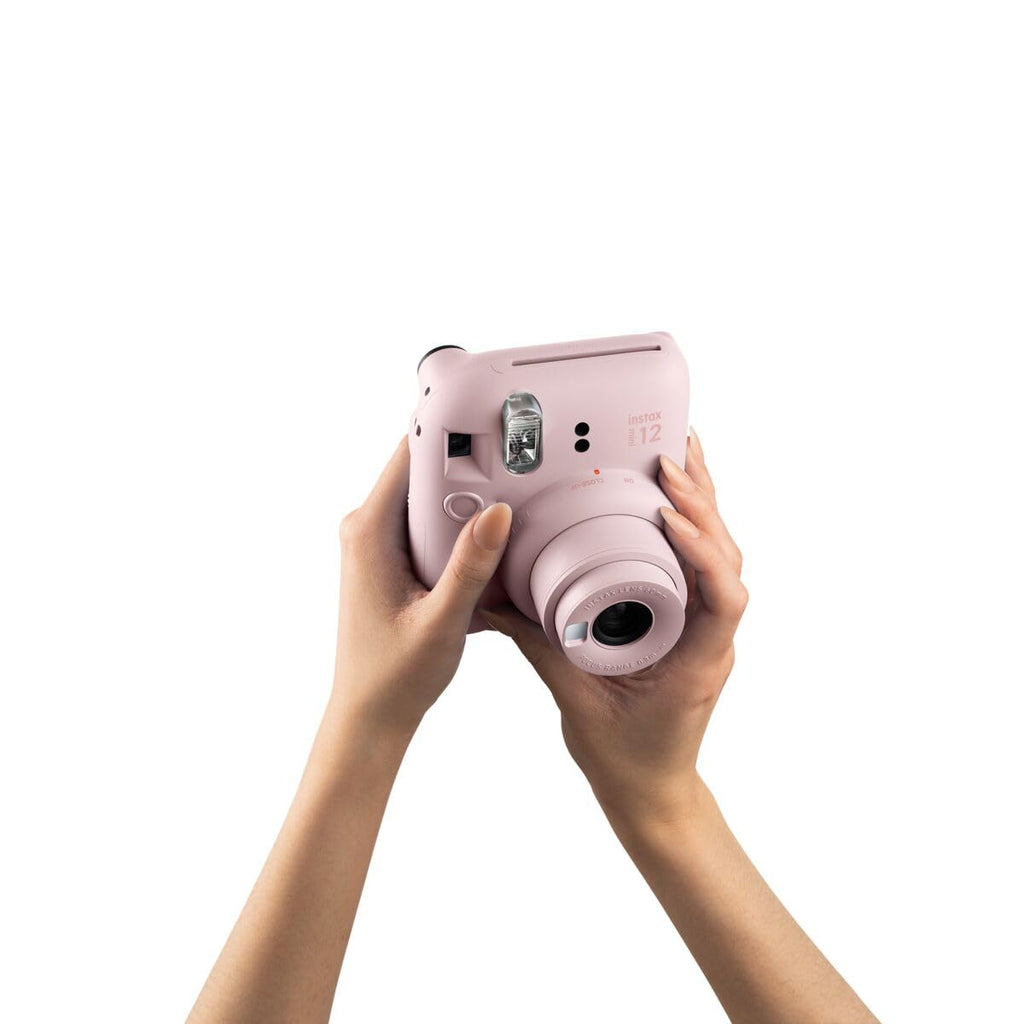 instax mini 12 kamera, autoexponering med inbyggd selfie-lins, Blossom Pink