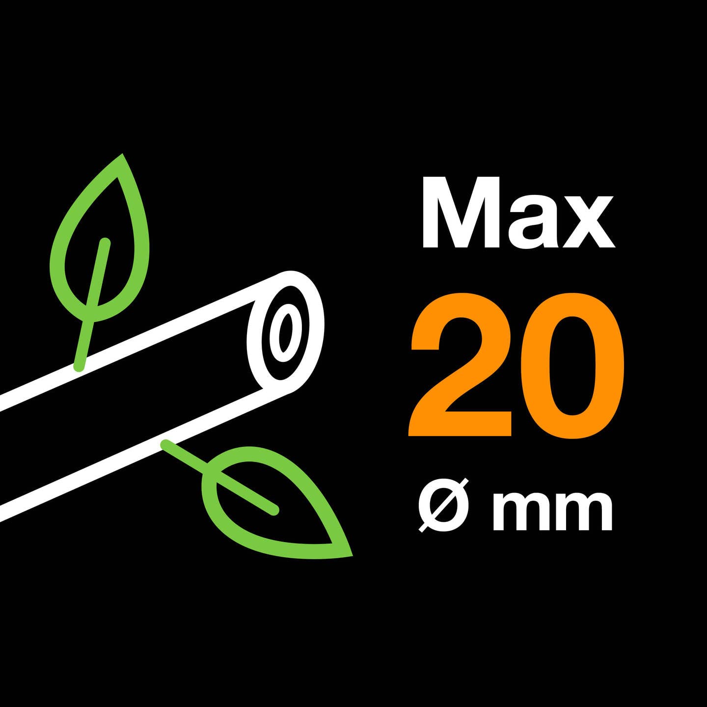 Fiskars Sekatör med sidoskär M, Solid, P321, För färska grenar och kvistar, Non stick-beläggning, Med blad av rostfritt stål, Längd: 20,1 cm, Svart/Orange, 1057162
