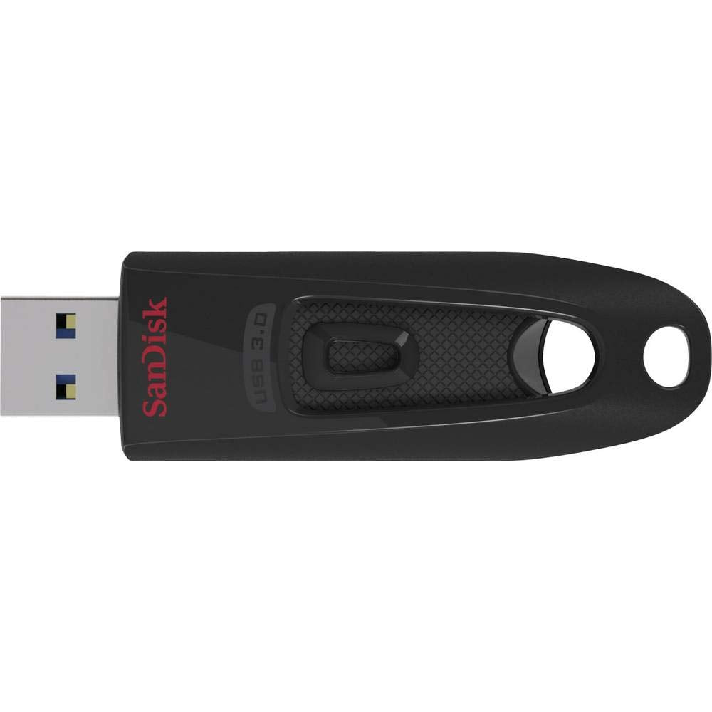 SanDisk 64GB Ultra USB Flash Drive USB 3.0 Up to 130 MB/s Read, Black, (Pack of 1)