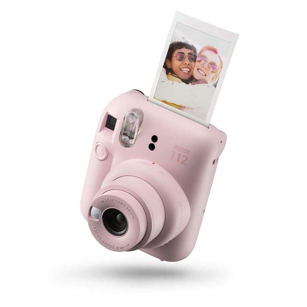 instax mini 12 kamera, autoexponering med inbyggd selfie-lins, Blossom Pink
