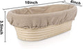 Bread Proofing Basket Set Of 2 Round and Oval, Banneton Proofing Basket + Danish Dough Whisk + Bread Scoring Lame + Stainless Steel Dough Scraper + Flexible Dough Scraper, Sourdough Tools Kit