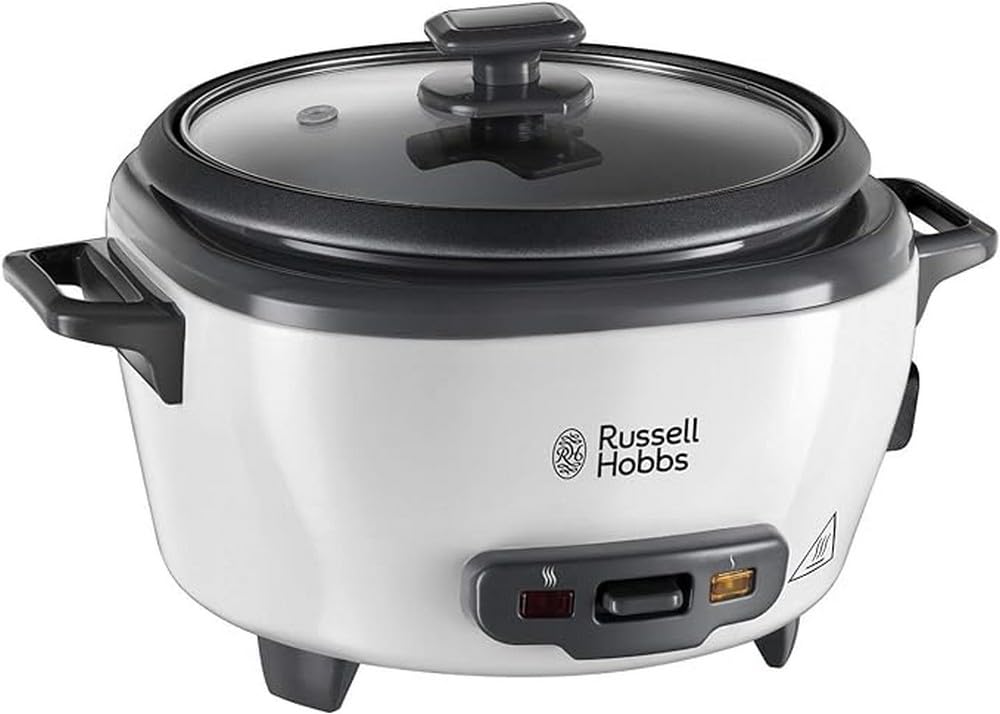 Russell Hobbs riskokare, kokar upp till 6 portioner ris upp till 200 gram per portion, varmhållningsfunktion, non-stick beläggning, ångkorg, mätkopp och sked ingår, 27030-56
