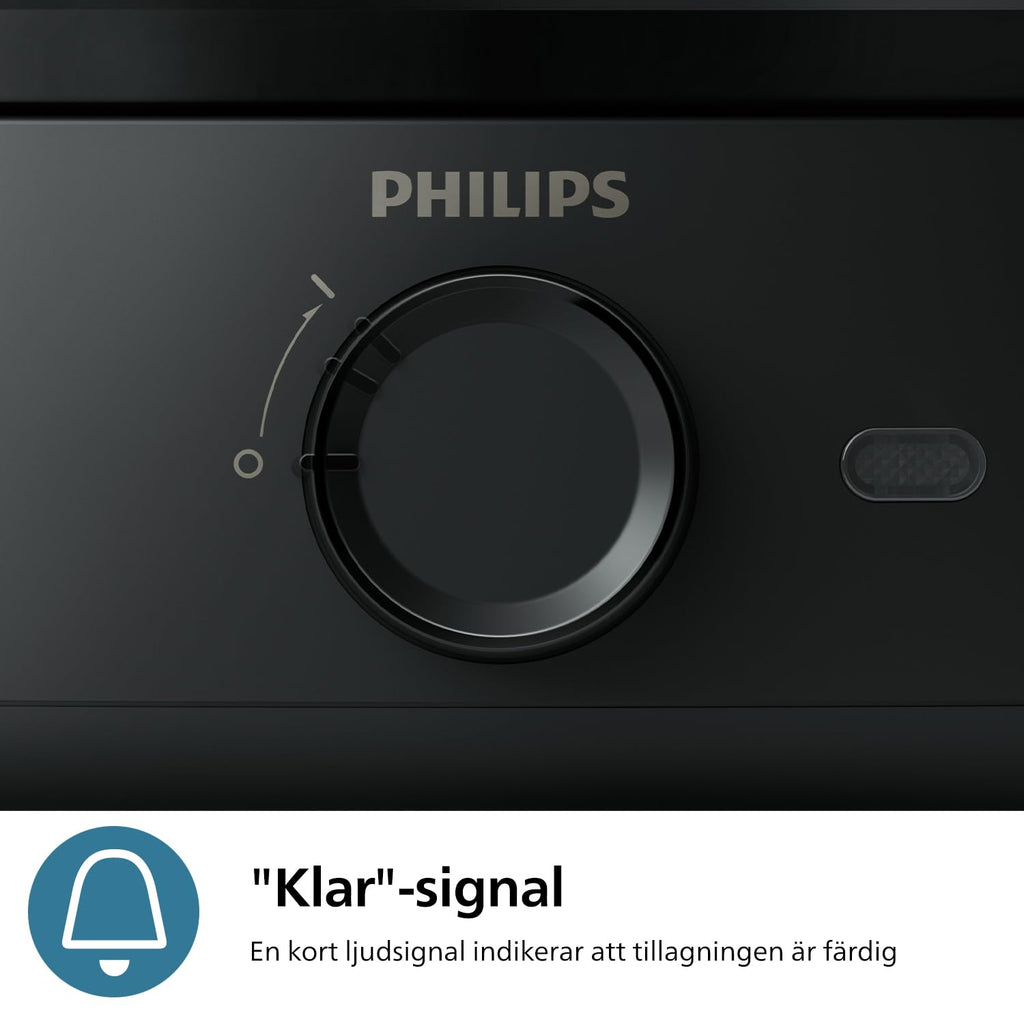 Philips Äggkokare 3000 Series, familjestorlek för upp till 6 ägg (mjuka, medium, hårda, pocherade), enkel att rengöra, bricka för pocherade ägg och äggpikare, 400 W effekt, kompakt design (HD9137/90)