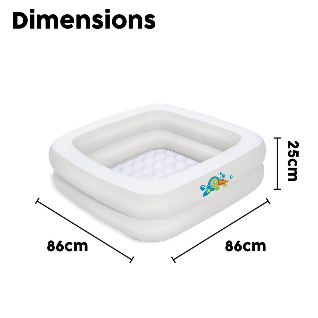 Bestway 51116 Barnpool, Vit, 86 x 86 x 25 cm