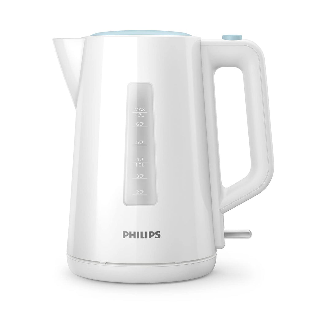 Philips Vattenkokare - 1.7L Kapacitet med Fjädrat Lock och Indikatorlampa, Piruettbas, Vit (HD9318/00)