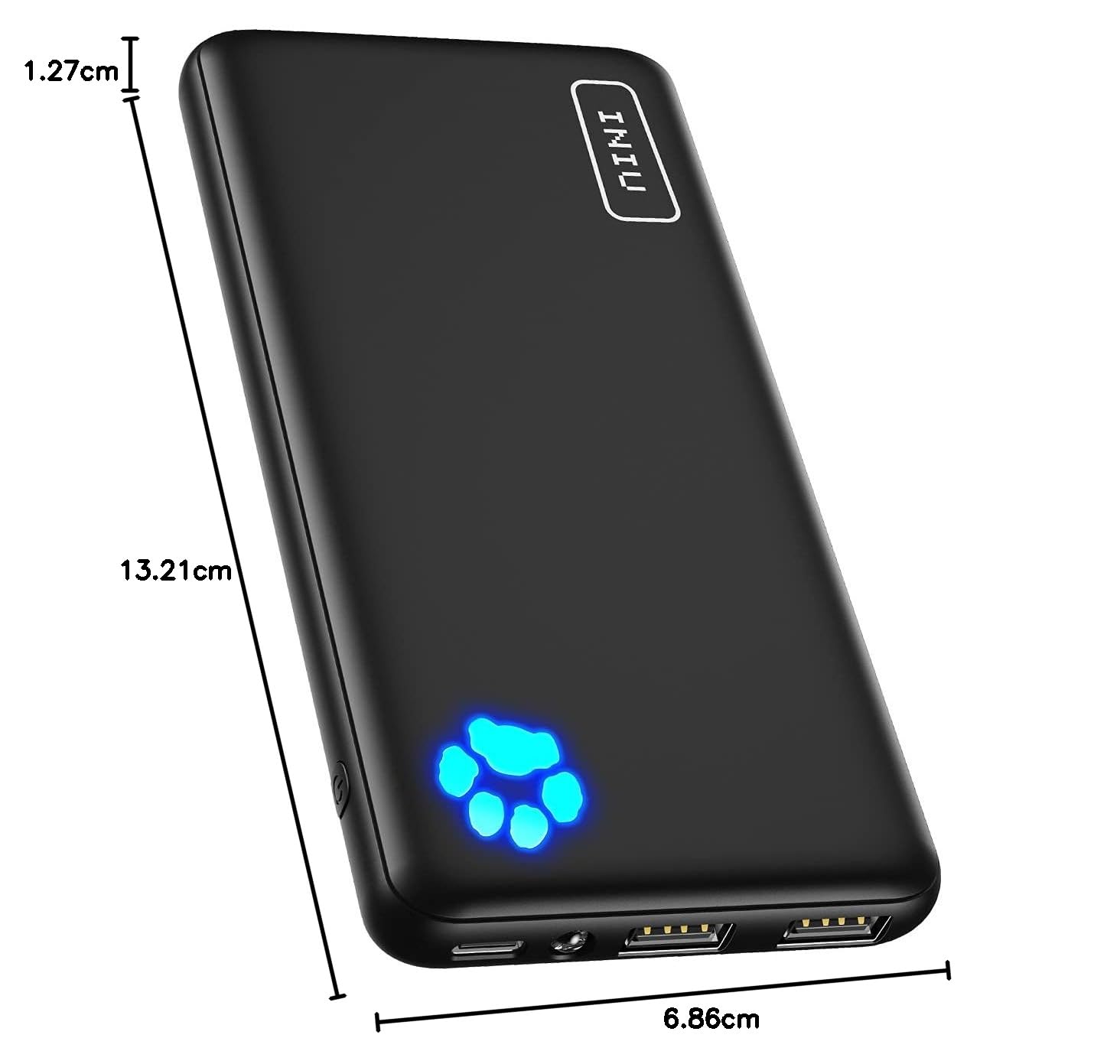 INIU Power Bank, USB C 10000mAh Slimmest Triple 3A High-Speed Powerbank, Bärbar Laddare med Flashlight Kompatibel med iPhone 15 14 13 12 11 Pro Max Samsung S20 Google LG iPad Huawei Airpods etc