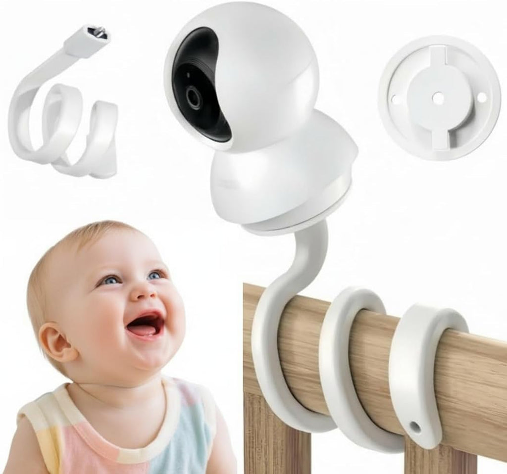 1 set kamerahållare för Tapo C200/C210/C211/C212/C220/C225/C201/C202/C222/C230, babymonitorhållare, flexibelt stativ för babymonitor, inomhusövervakning, babykamera