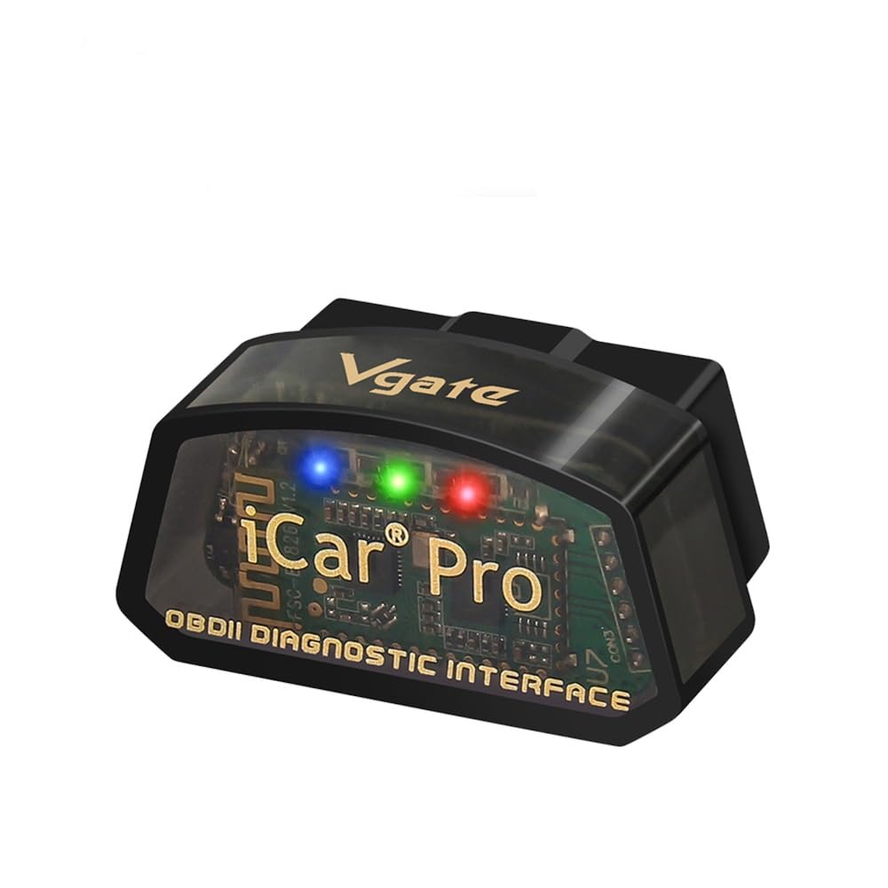 Vgate iCar Pro BLE 4.0 OBD2 diagnosverktyg Felkodsläsare OBDII-kompatibel biladapter Kontrollera motorlampa för iOS, Android och Windows