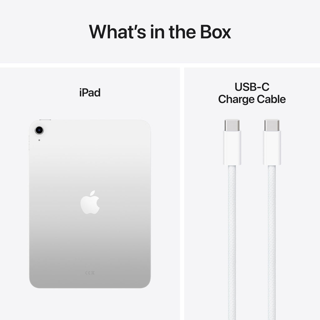 Apple iPad 11 tum: A16-chip, 11 tum, Liquid Retina-skärm, 128 GB, wifi 6, skärmkamera och kamera på baksidan med 12 MP, Touch ID, ett batteri som räcker hela dagen – silver