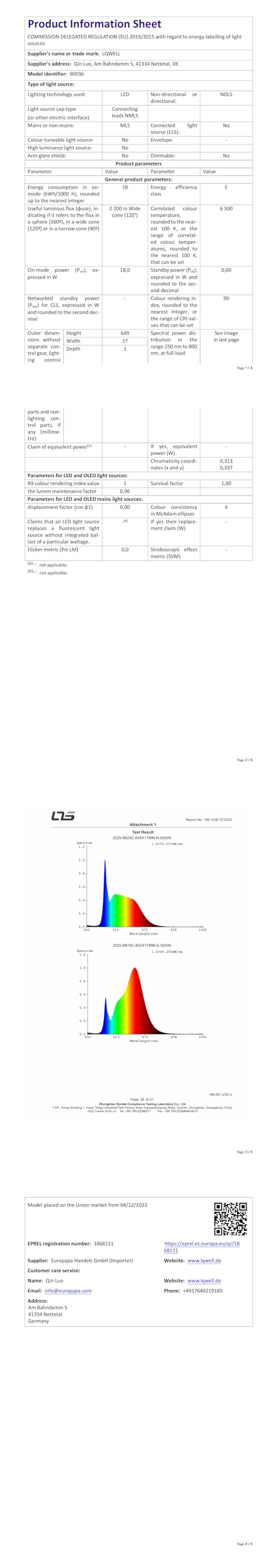 LQWELL® Taklampa LED Taklampa, IP44 Vattentät Badrumslampa Rund Platt 18W 6000K 1980LM Tunn För Vardagsrum Badrum Sovrum Kök Källare Kontor, 220 * 24mm