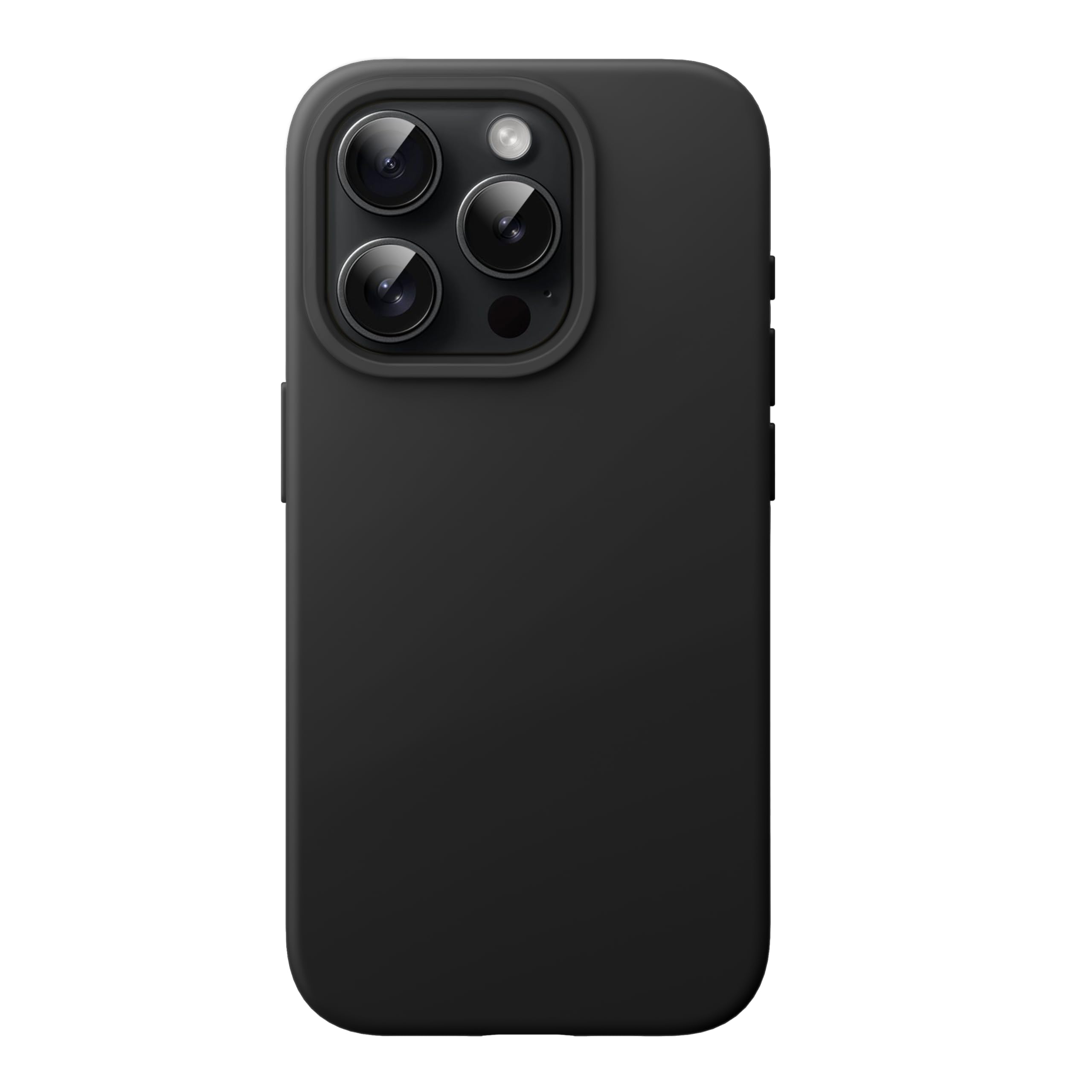 JETech Silikonskal för iPhone 15 Pro 6,1-Tums, Silky Soft Touch Skal med Hela Kroppen, Stötsäker Case (Svart)