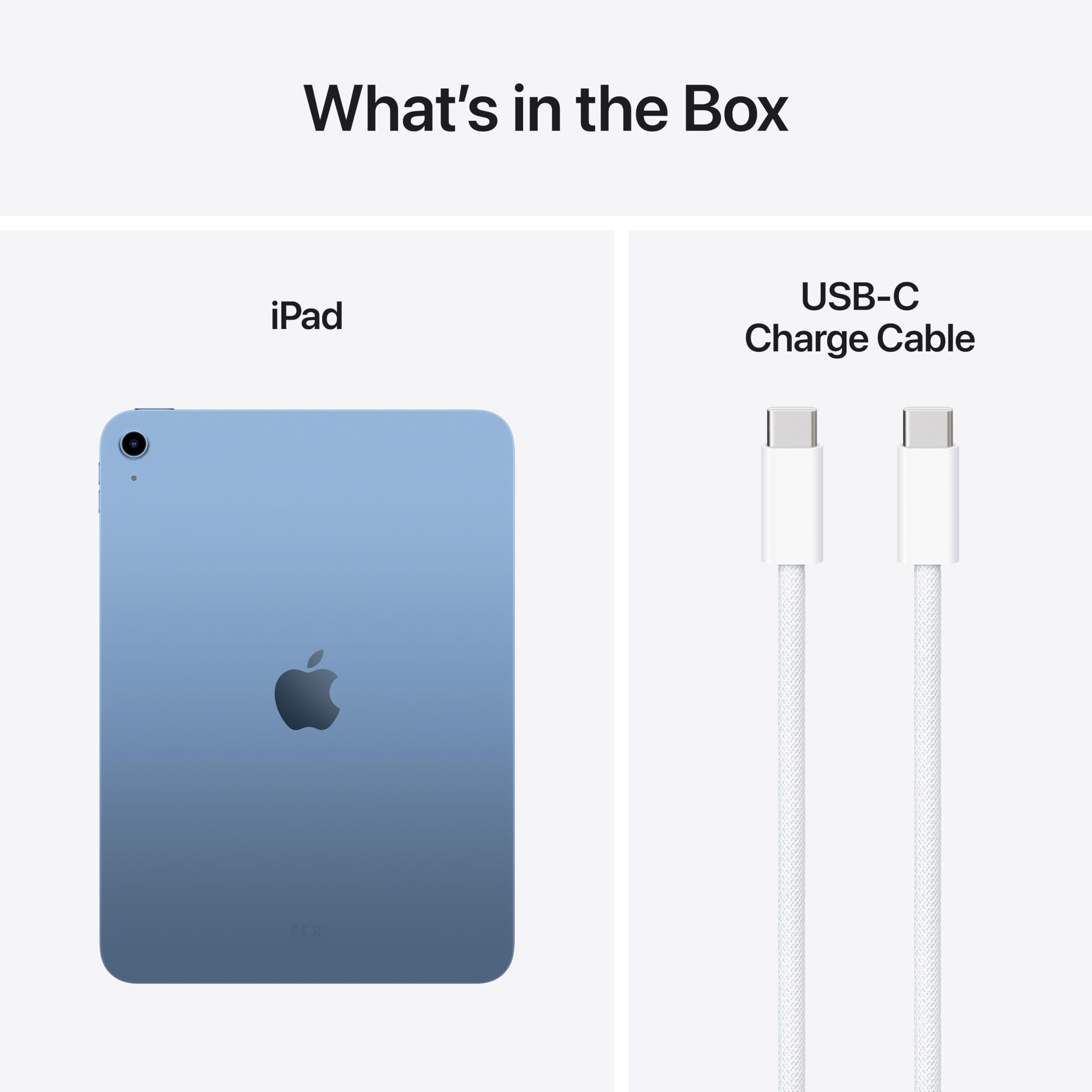 Apple iPad 11 tum: A16-chip, 11 tum, Liquid Retina-skärm, 128 GB, wifi 6, skärmkamera och kamera på baksidan med 12 MP, Touch ID, ett batteri som räcker hela dagen – blå