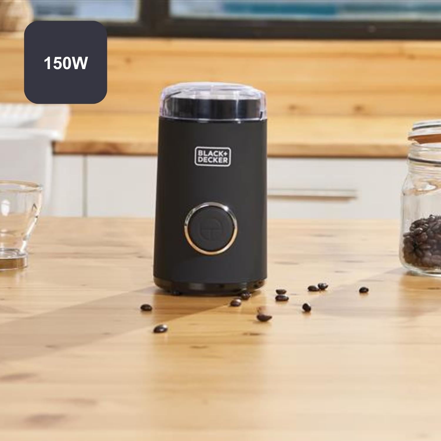 Black+Decker BXCG150E ES9080010B Kaffekvarn, Svart, En Storlek