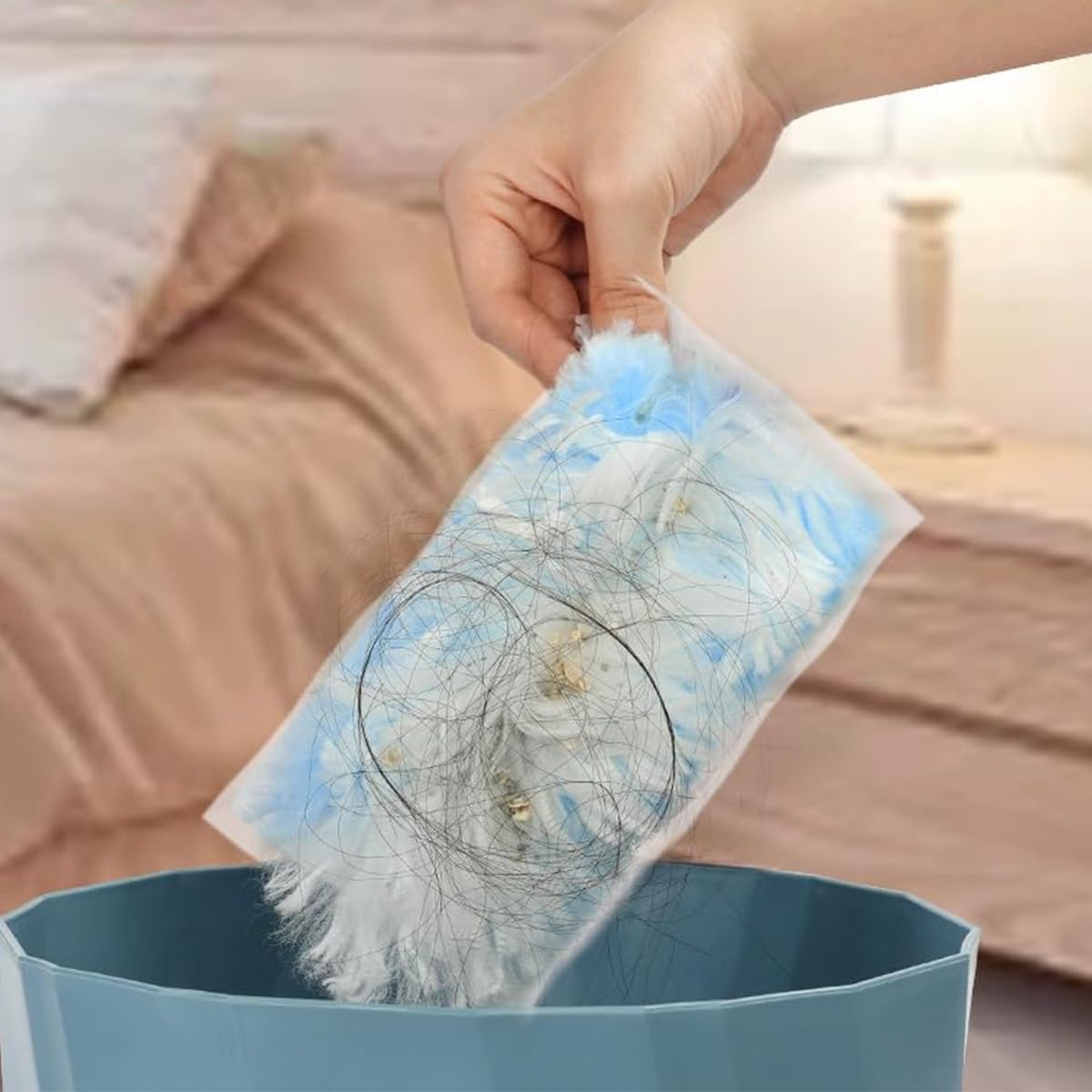 Förpackning med 20 Feather Duster Magnet Duster för rengöring av djurhår, damm och smuts