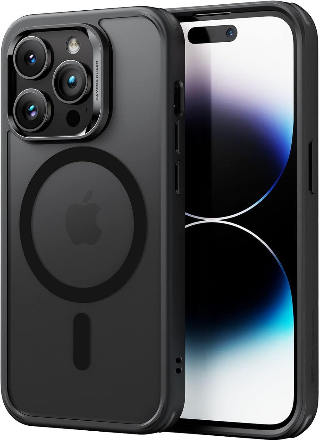 ESR för iPhone 14 Pro Max-fodral, magnetiskt klart fodral kompatibelt med MagSafe, stöttåligt skydd i militärkvalitet, klassisk hybrid magnetiskt fodral för iPhone 14 Pro Max 6,7 tum, frostat svart