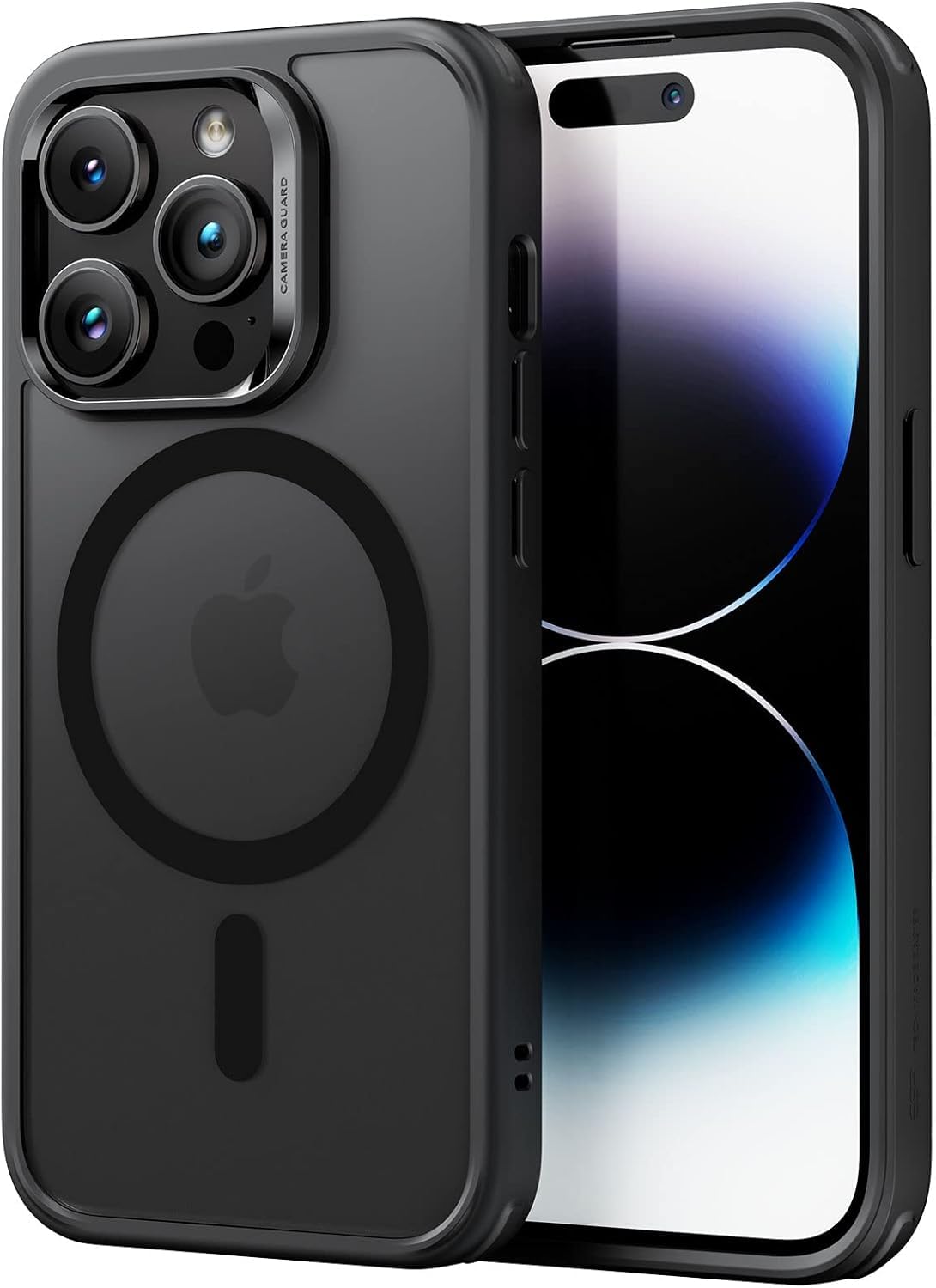 ESR för iPhone 14 Pro Max-fodral, magnetiskt klart fodral kompatibelt med MagSafe, stöttåligt skydd i militärkvalitet, klassisk hybrid magnetiskt fodral för iPhone 14 Pro Max 6,7 tum, frostat svart