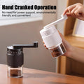 MIOYOOW Manuell kaffekvarn, espressomaskin, kaffeverktyg med precision justerbar till 35 nivåer, 200 ml/25 g, kaffekvarn för hem, kontor, utflykter