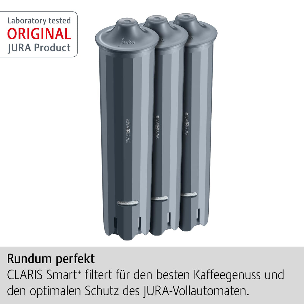 Jura 24233 Claris Smart+ filterpatron set med 3, plast, grå