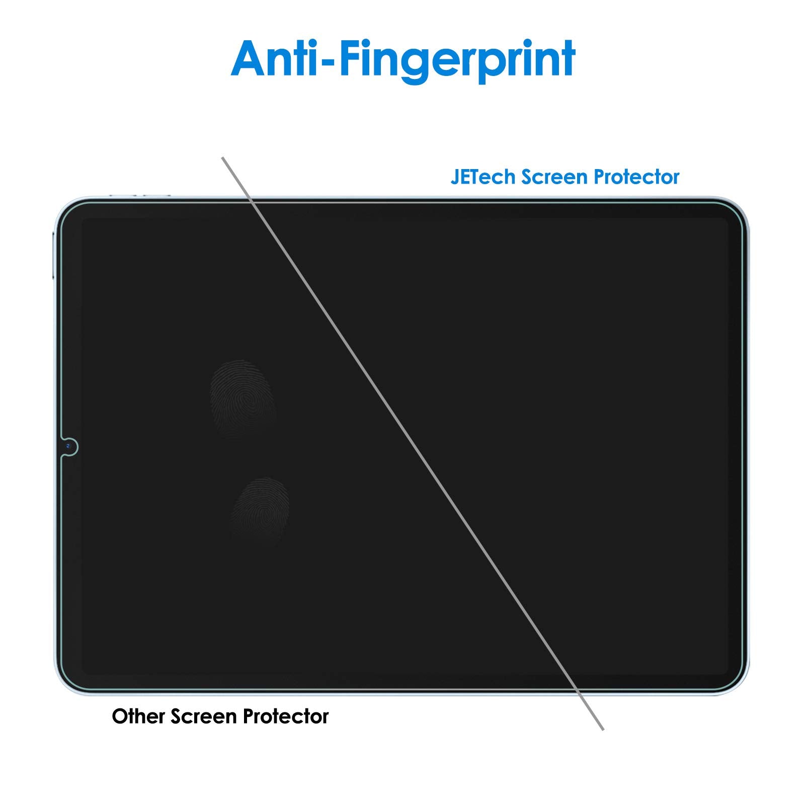JETech Skärmskydd för iPad Air 5/4 (10,9 Tum, 2022/2020 Modell, 5:e/4:e Generationen), Härdat Glas Film, HD Klar, 1-Pack