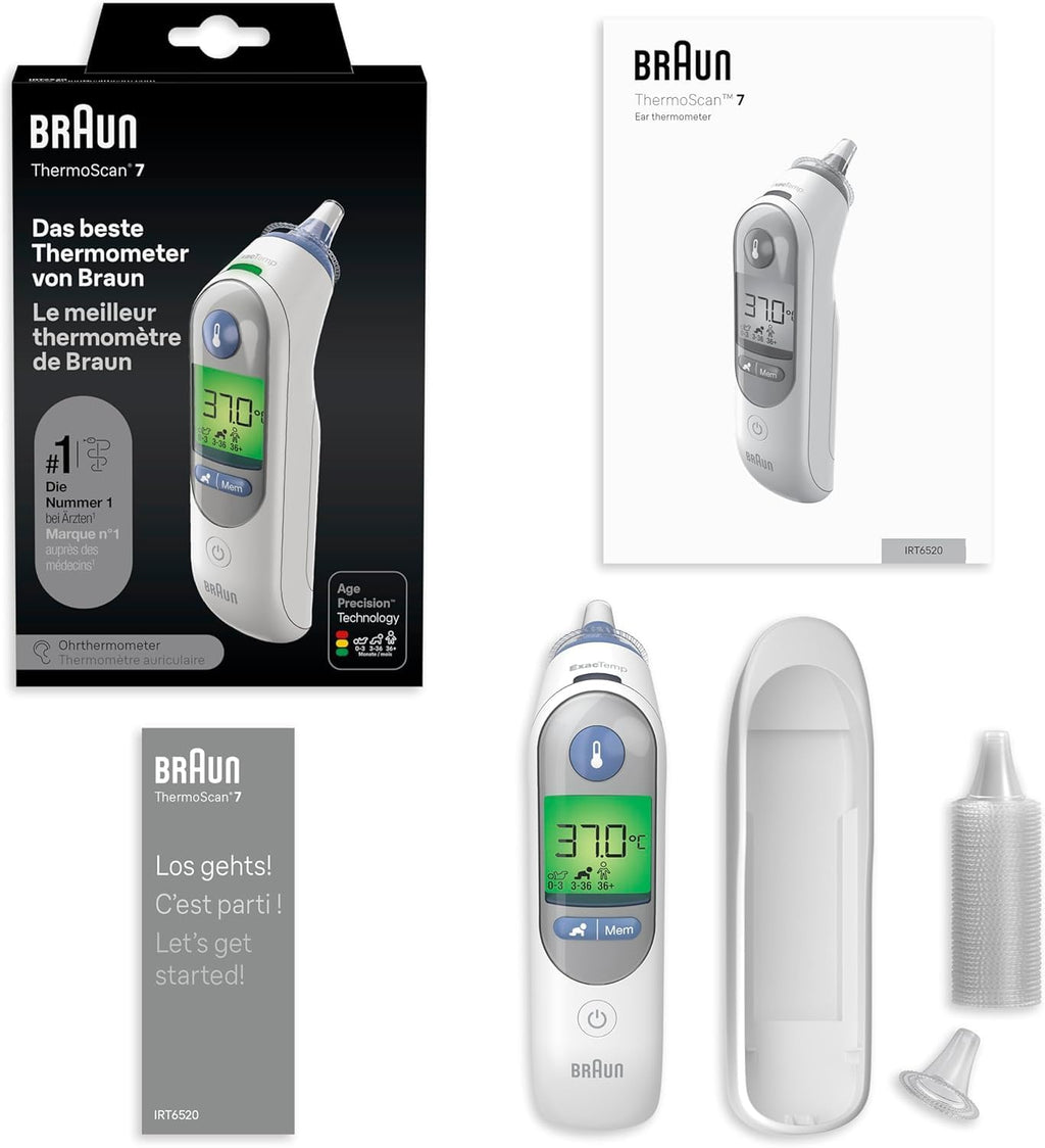 Braun IRT6520 Thermoscan 7 Örontermometer, Vit