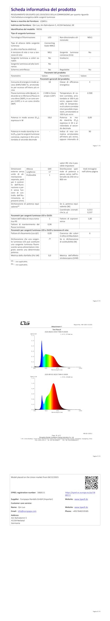 LQWELL® Taklampa LED Taklampa, IP44 Vattentät Badrumslampa Rund Platt 18W 6000K 1980LM Tunn För Vardagsrum Badrum Sovrum Kök Källare Kontor, 220 * 24mm