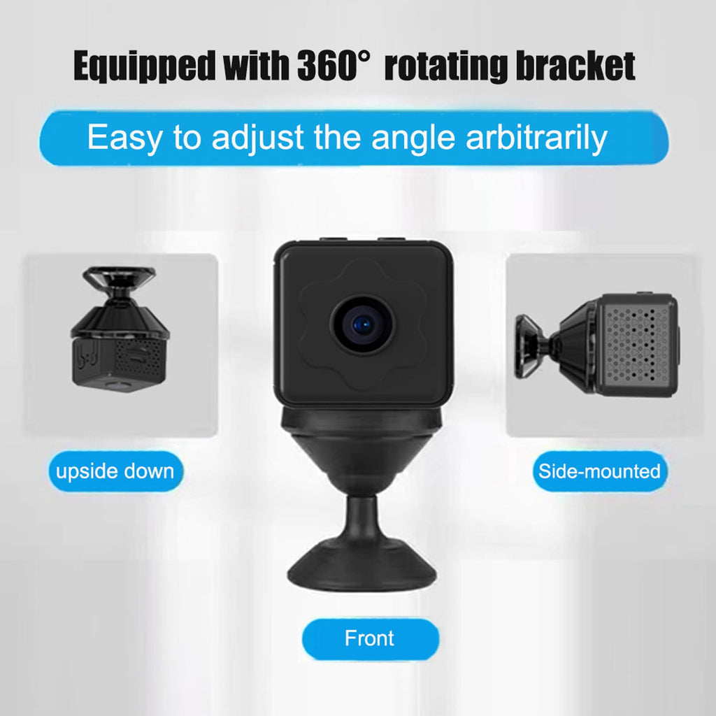 Dold Spionkamera, 1080P Trådlös WiFi Liten Kamera med Rörelsedetektion, Mörkerseende, 2-vägs Samtal, Magnetisk Montering, Loopvideo, Vidvinkelvideo, APP
