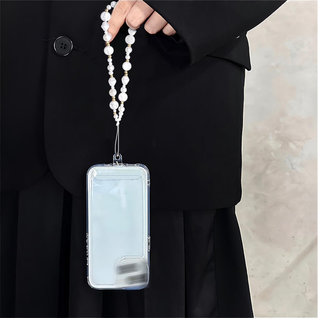 DKDDSSS 4 st telefonberlock, pärlband telefon armband rem, vit pärla rosett mobiltelefon berlocker, söt telefon berlock, En storlek, Plast, Ingen ädelsten