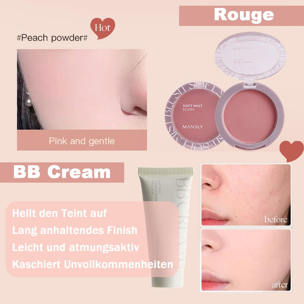 EONFAVE All In 1 Makeup-set, 11 stycken, makeup presentset, läppglans, rouge, ögonskuggspalett, ögonbrynspenna, Eyeliner, BB Cream, silkeslen, för perfekta gåvor, flerfärgad, unisex