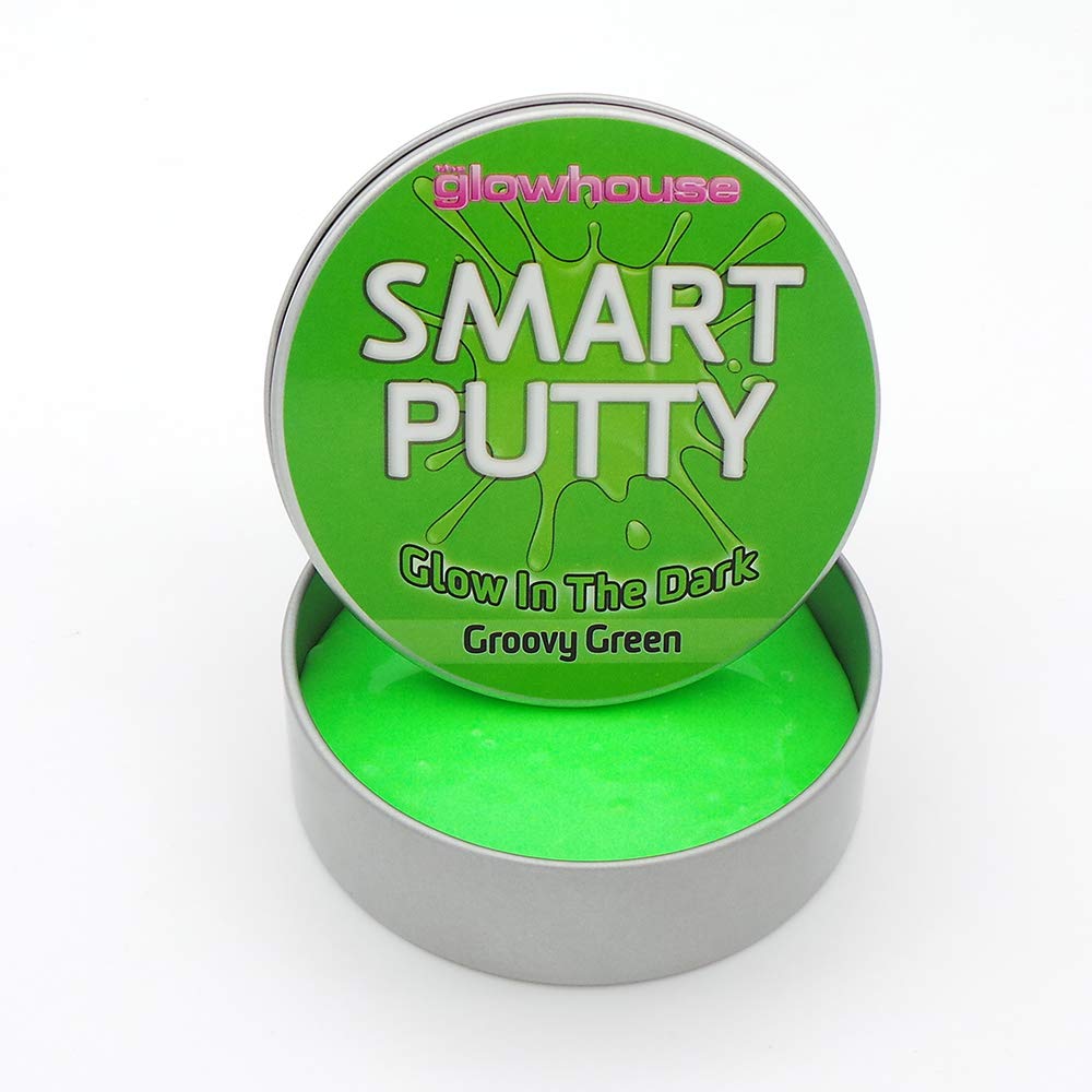 The Glowhouse glöd i mörkret smart slime kitt ((Groovy Green))