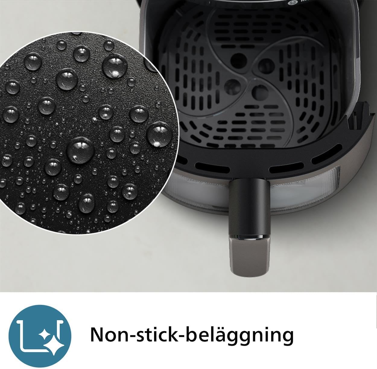 Philips Airfryer 2000 Series – Klassisk 6,2 L Airfryer med fönster, RapidAir-teknologi, 13 tillagningssätt, 90% mindre fett, lätt att rengöra, pekskärm, energibesparande (NA230/00)