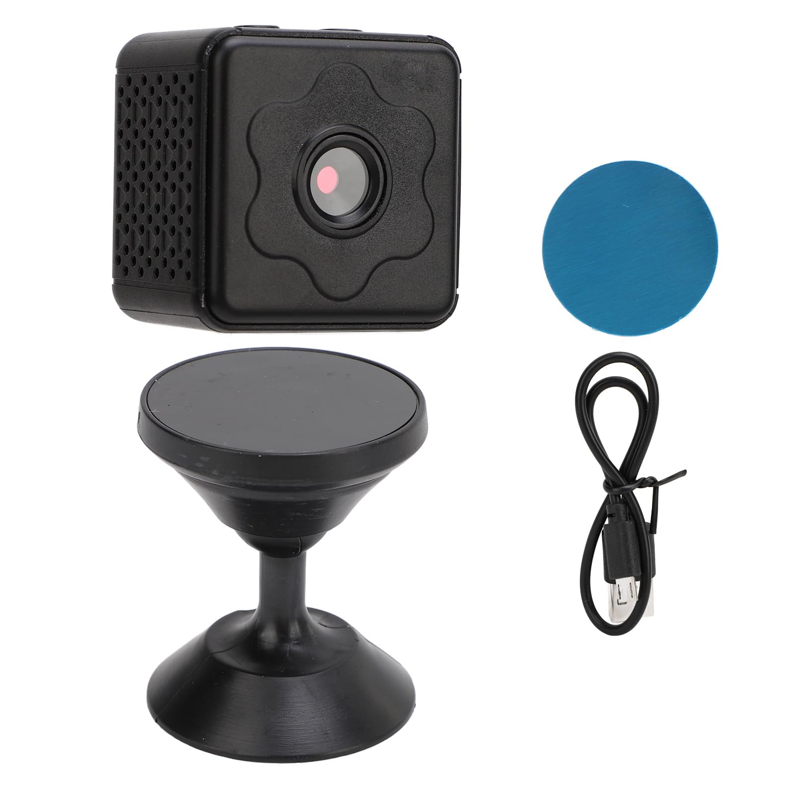 Dold Spionkamera, 1080P Trådlös WiFi Liten Kamera med Rörelsedetektion, Mörkerseende, 2-vägs Samtal, Magnetisk Montering, Loopvideo, Vidvinkelvideo, APP