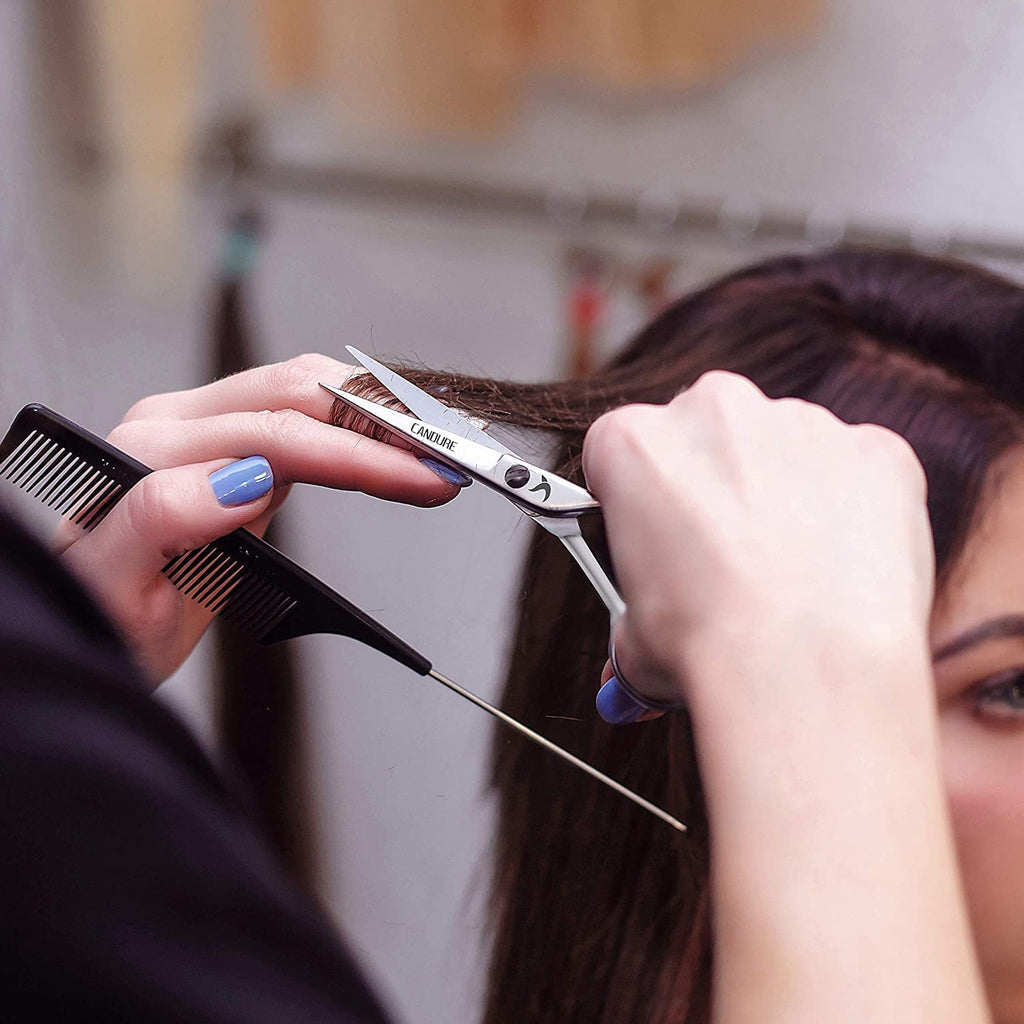 Candure Frisörsax Professionella frisörer Barberare Rostfritt stål sax Hår Skärning Saxar För Salong Barberare, Män, Kvinnor, Barn och Vuxna (Japansk)