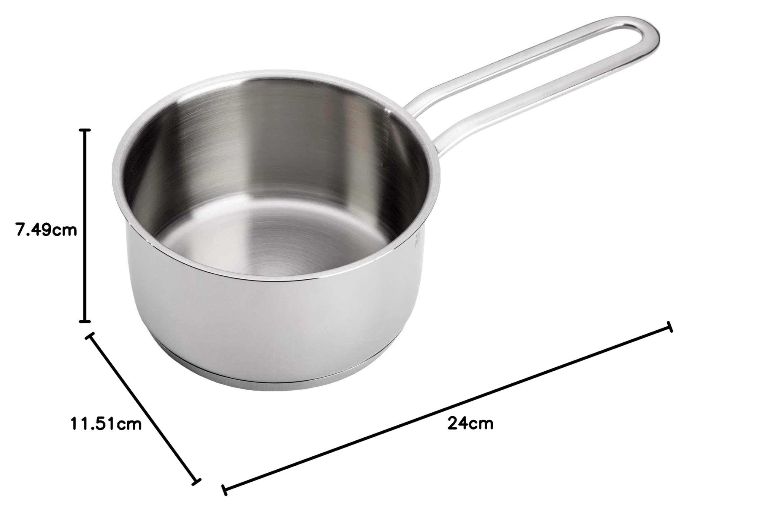 WMF Mini Kastrull 0710786041 | Induktion | Cromargan Rostfritt Stål | 0,5L | Ø10 cm