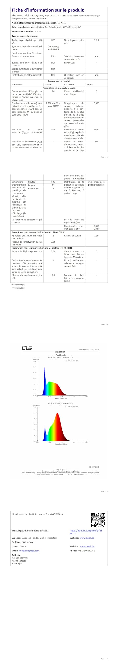 LQWELL® Taklampa LED Taklampa, IP44 Vattentät Badrumslampa Rund Platt 18W 6000K 1980LM Tunn För Vardagsrum Badrum Sovrum Kök Källare Kontor, 220 * 24mm