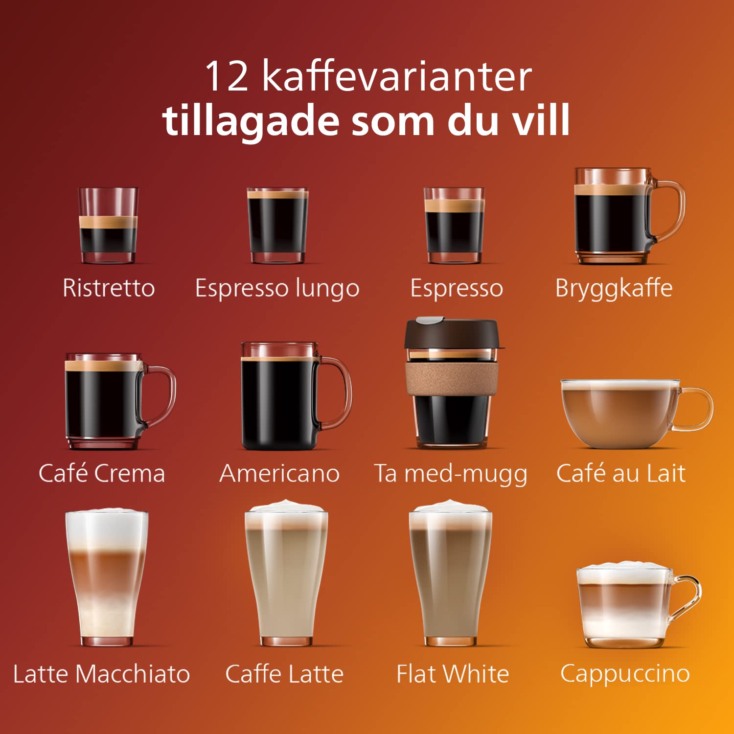 PHILIPS 5400 Series Helautomatisk Espressomaskin - LatteGo Mjölksystem, 12 Kaffevarianter, Intuitiv Skärm, 4 Användarprofiler, Krom (EP5447/90)