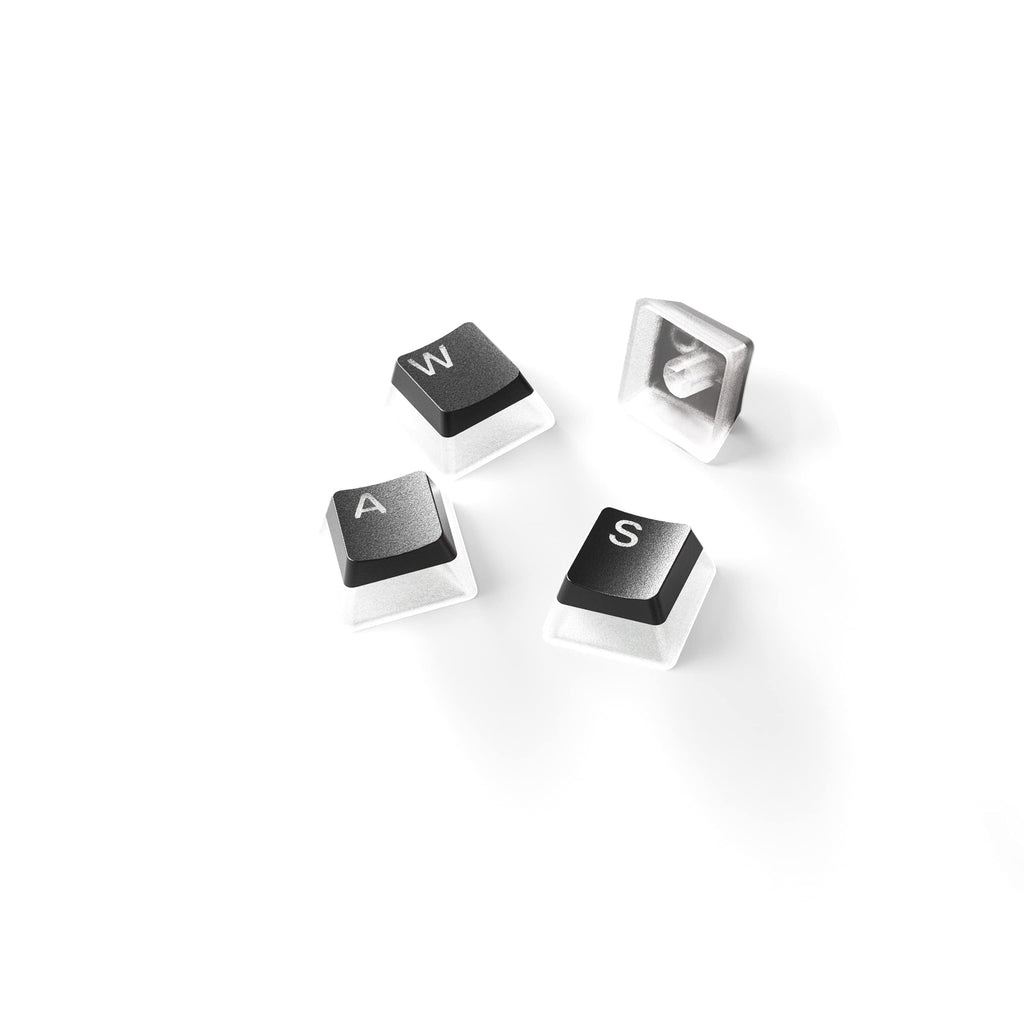 SteelSeries PrismCaps – Double Shot Pudding-style Keycaps – hållbar PBT-termoplast – kompatibel med de flesta mekaniska tangentbord – MX-stammar – svart (US Layout